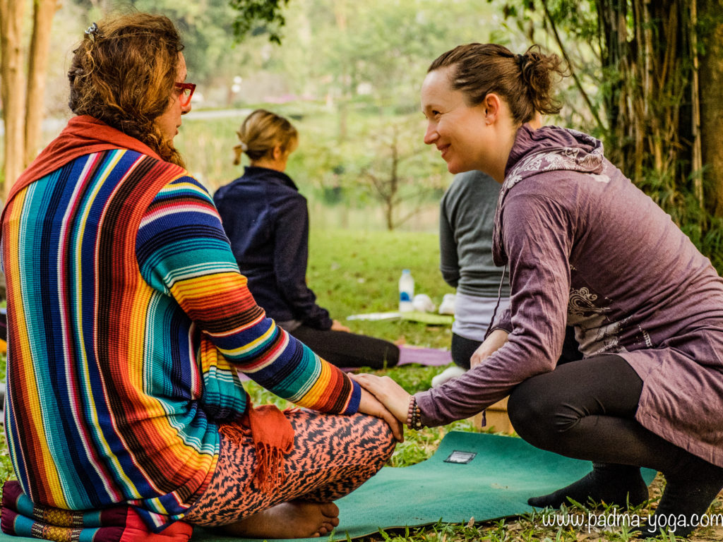 Yoga avec les éléphants