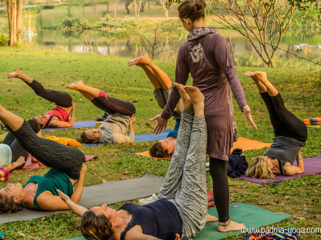 Yoga avec les éléphants