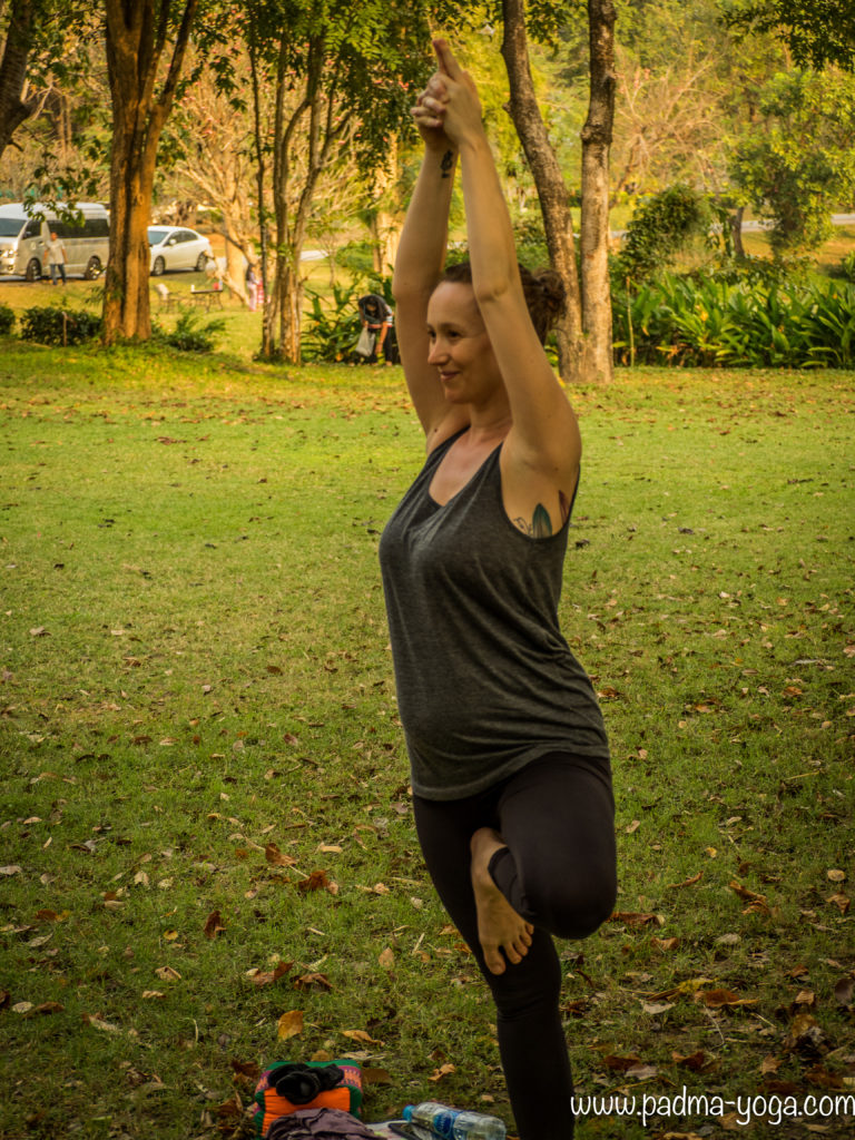 Yoga avec les éléphants